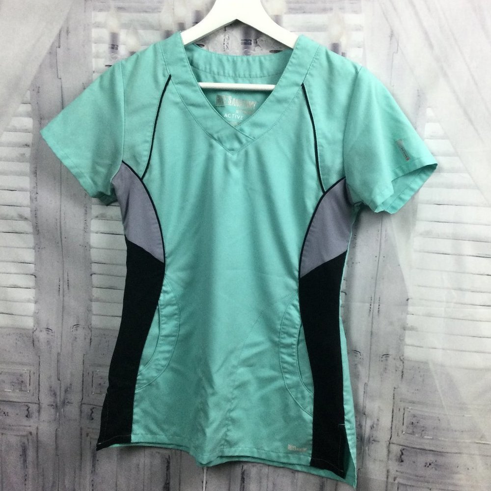 Grey’s Anatomy Active Scrub Top Mint Green XS - Picture 1 of 6